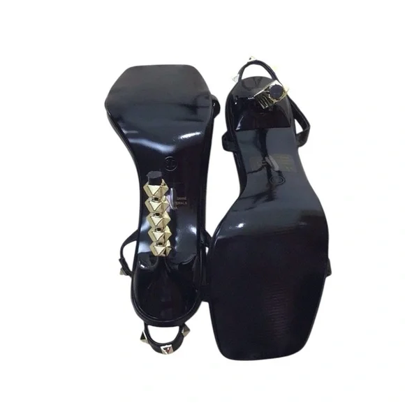 Cape Robbins Dakine Slingback Studded Heels Black Size 6.5 - Picture 9 of 11